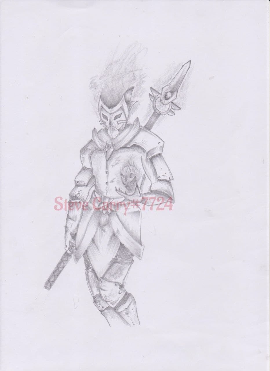 Artist: Steve Carry - B'tuin, possessing an unimaginable physical strength in his right arm while wielding the mighty spear of destruction, every swing and strike that he make caused the space to shatter. On his left hand he wield an orb with a mysterious cosmic energy that only he can comprehend. Privy to secrets that would shatter a mortal mind, B'tuin observes the workings of the galaxy from an unknowable vantage, choosing to let his servants do his bidding, only emerging from his Throne when he deems that he alone can steer the course of reality along its proper path