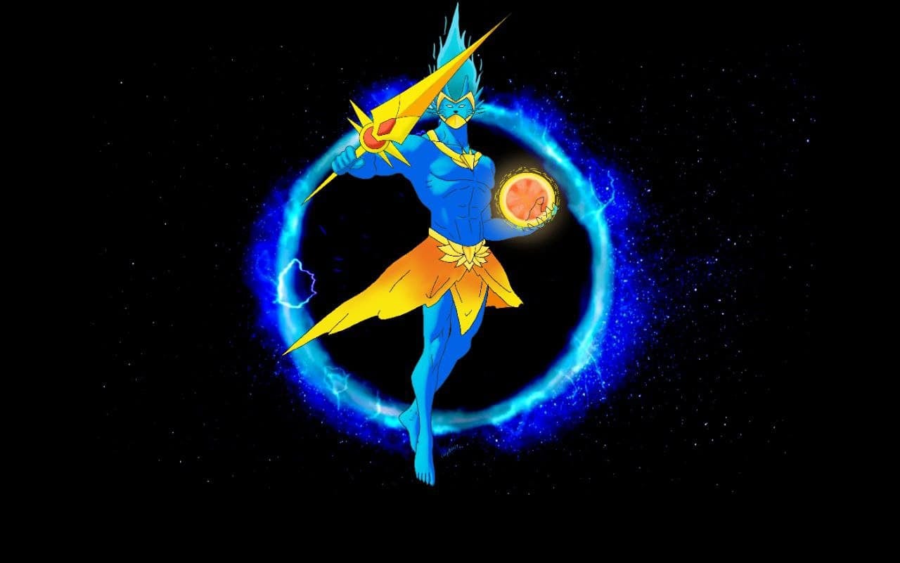 Artist: Clay - B'tuin in His full form against the Universe